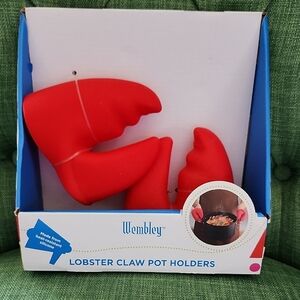 Wembley Red Lobster Claw Pot Holders